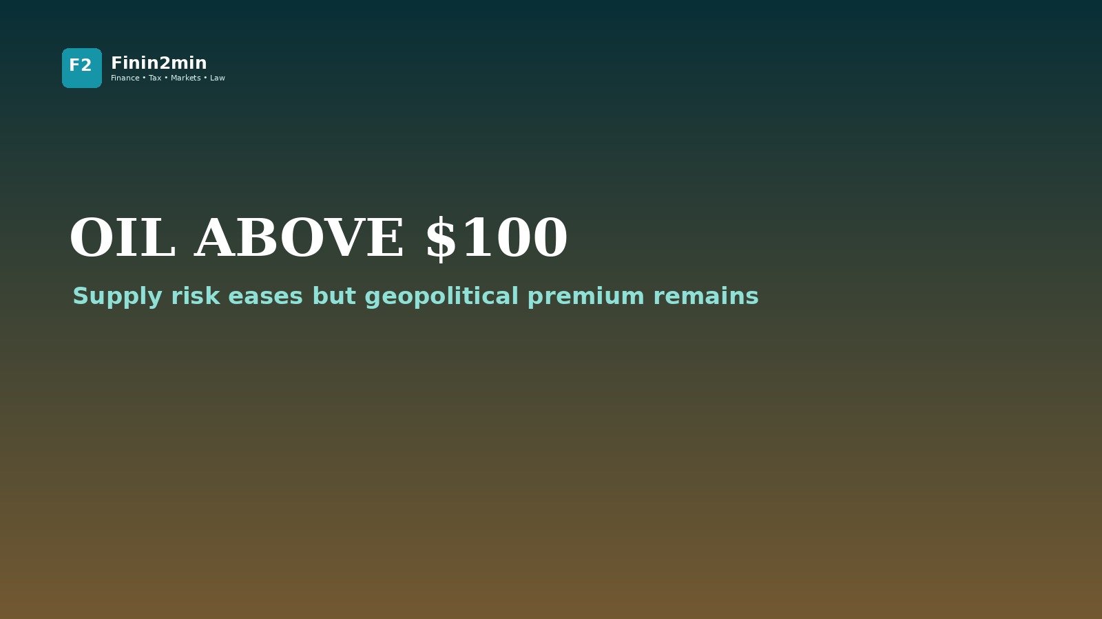 Crude: Friday relief, weekend risk still open