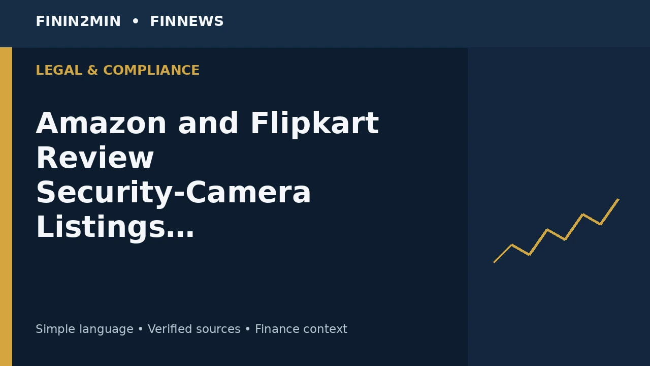 Amazon and Flipkart Review Security-Camera Listings After Hundreds of Models Lack Indian Approval
