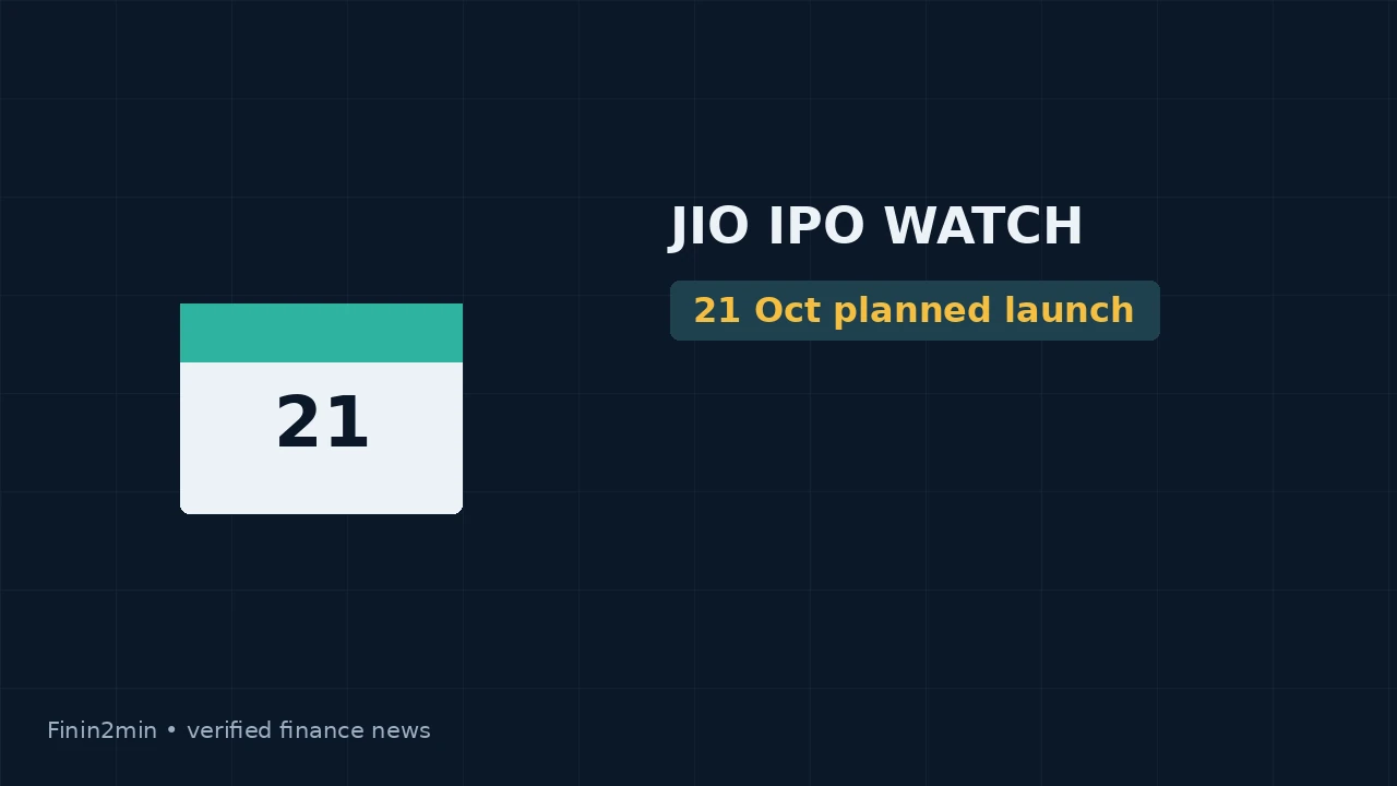 Jio Platforms Plans 21 October IPO Launch and 28 October Listing, Sources Say; Official Price Band Still Pending