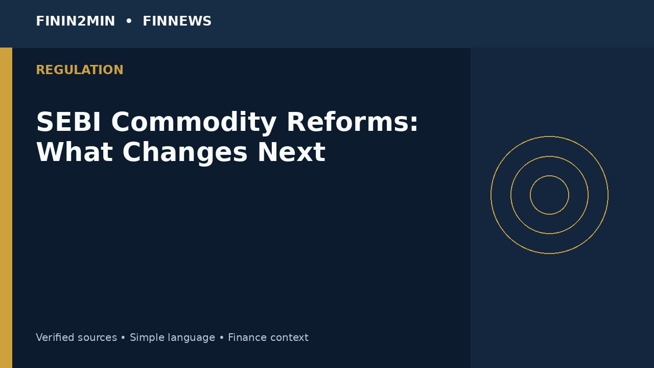 SEBI Eyes Wider Non-Agri Commodity Position Limits and Phased Physical Settlement; Says Scale Alone Is Not Inclusion